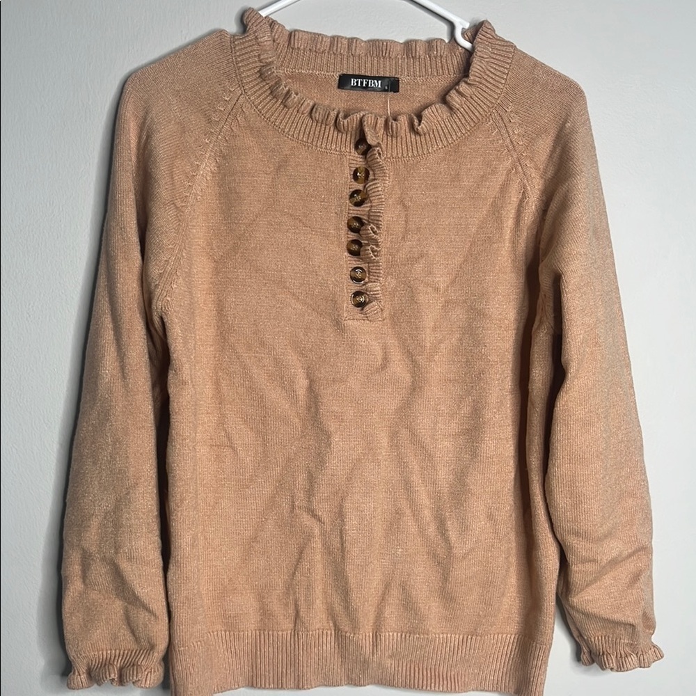 Bitten by Sarah Jessica Parker Women's Tan Sweater